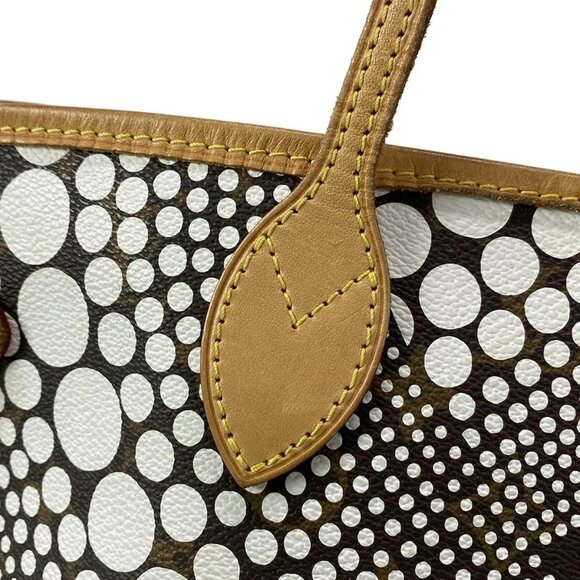 Auth LOUIS VUITTON Neverfull MM M40684 Blanc Louis Vuitton x Yayoi Kusama GI4122 - Picture 8 of 16